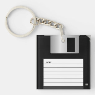 Klassischer 3,5" Disketten-Schlüsselanhänger Schlüsselanhänger
