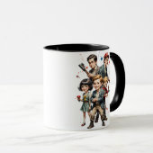 "Klassischer 3D-Cartoon" Tasse (VorderseiteRechts)