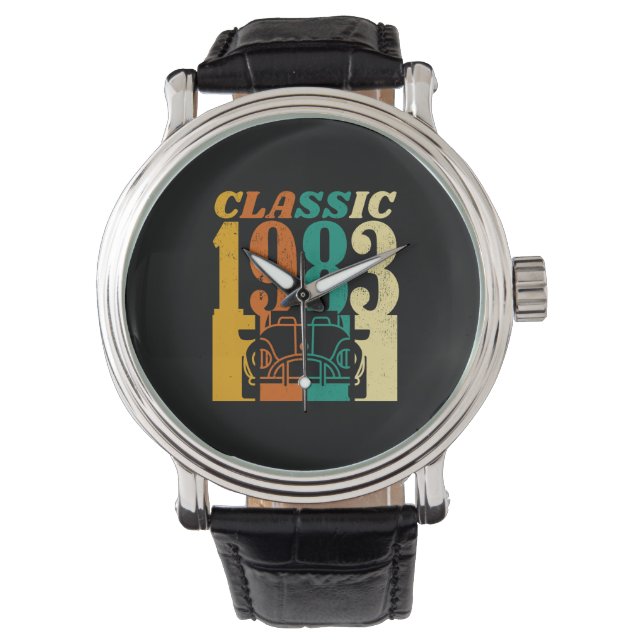 Klassischer 43. Geburtstag 1983 Armbanduhr (Vorderseite)