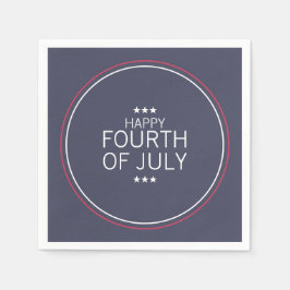 Klassischer 4. Juli Unabhängigkeitstag Zeitung Nap Serviette