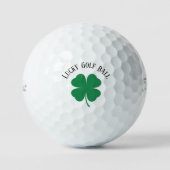 Klassischer 4-Leaf Clover 'Lucky Golf Ball' Spaß Golfball (Vorderseite)