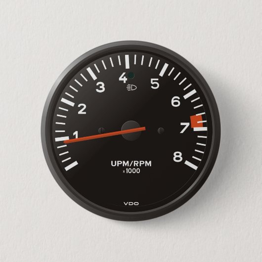 Klassischer 911 Drehzahlmesser (altes luftgekühlte Button (Vorderseite)