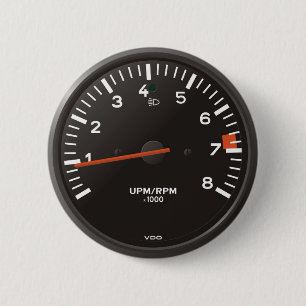 Klassischer 911 Drehzahlmesser (altes luftgekühlte Button