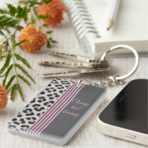 Klassischer, aber sassy Leopard Print Schlüsselanh