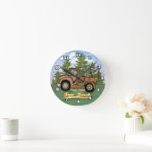 Klassischer Abschleppwagen Runde Wanduhr (Zuhause)