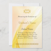 Klassischer Abschluss Einladung (Rückseite)