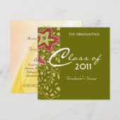 Klassischer Abschluss Einladung (Vorne/Hinten)