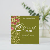 Klassischer Abschluss Einladung (Stehend Vorderseite)