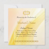 Klassischer Abschluss Einladung (Rückseite)