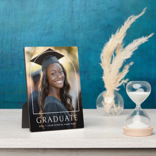 Klassischer Abschluss-Foto Fotoplatte (Seite)