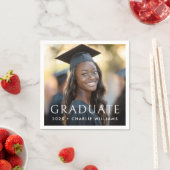 Klassischer Abschluss-Foto Serviette (Beispiel)