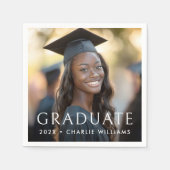 Klassischer Abschluss-Foto Serviette (Vorderseite)