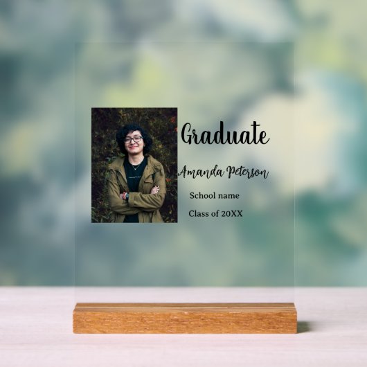 Klassischer Abschluss im Jahr 2008 Acrylschild (Neutral)