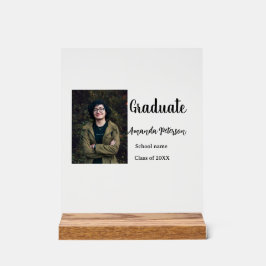 Klassischer Abschluss im Jahr 2008 Acrylschild