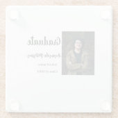 Klassischer Abschluss im Jahr 2008 Glasuntersetzer (Rückseite)