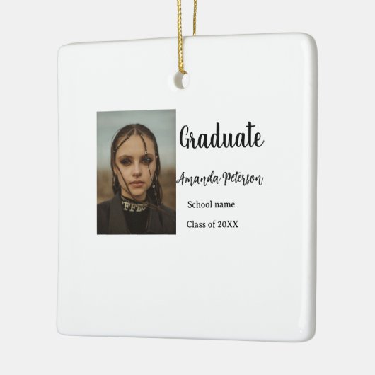 Klassischer Abschluss im Jahr 2008 Keramikornament (Links)