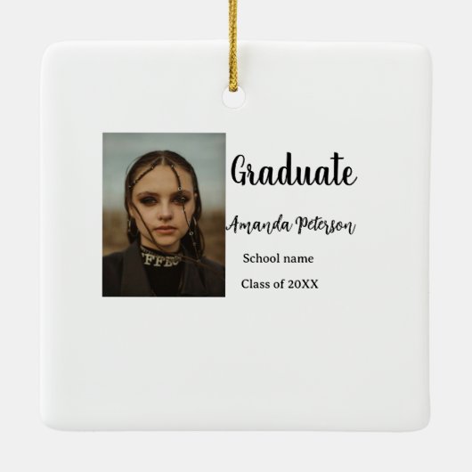 Klassischer Abschluss im Jahr 2008 Keramikornament (Rückseite)