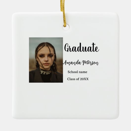 Klassischer Abschluss im Jahr 2008 Keramikornament (Vorderseite)