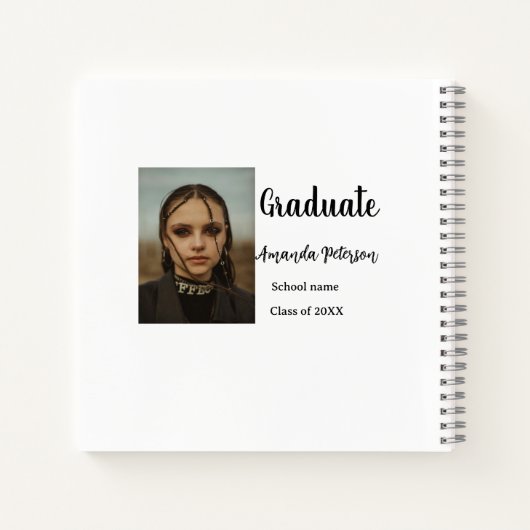 Klassischer Abschluss im Jahr 2008 Notizblock (Rückseite)