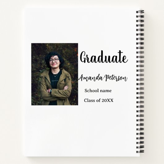 Klassischer Abschluss im Jahr 2008 Notizblock (Rückseite)