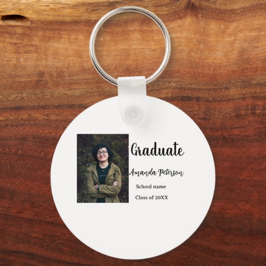 Klassischer Abschluss im Jahr 2008 Schlüsselanhänger (Rückseite)