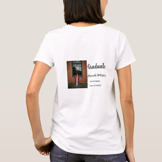 Klassischer Abschluss im Jahr 2008 T-Shirt (Rückseite)