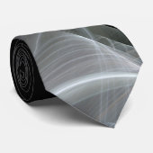 Klassischer Abstrakter Eleganter Rot/Schwarz Frakt Krawatte (Gerollt)