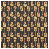 Klassischer Akustikgitarrist Musiker auf schwarz Stoff (Muster)