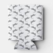 Klassischer Alligator drucken CUSTOM HINTERGRUNDFA Dosenkühler (Rückseite)