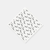 Klassischer Alligator drucken CUSTOM HINTERGRUNDFA Serviette (Ecke)