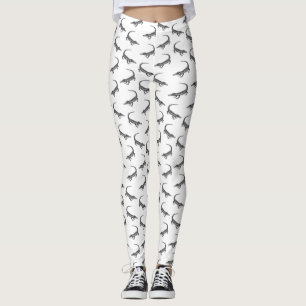 Klassischer Alligator Druckfarben Leggings