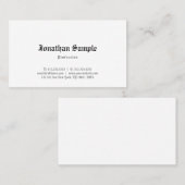 Klassischer Alt-Englisch-Schriftart Nostalgie Eleg Visitenkarte (Vorne/Hinten)