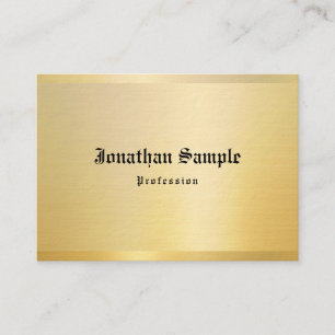 Klassischer altenglischer Text Gold Vintage Vorlag Visitenkarte