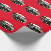 Klassischer Altwagen Geschenkpapier (Ecke)