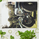 Klassischer Altwagen Geschirrtuch (Gefaltet)