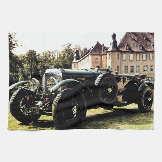 Klassischer Altwagen Geschirrtuch (Horizontal)