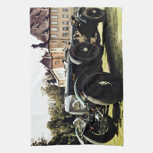 Klassischer Altwagen Geschirrtuch (Vertikal)