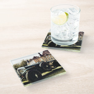 Klassischer Altwagen Glasuntersetzer