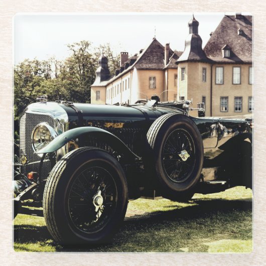 Klassischer Altwagen Glasuntersetzer (Vorderseite)