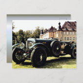 Klassischer Altwagen Postkarte (Vorne/Hinten)