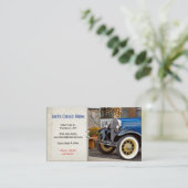 Klassischer Altwagen Visitenkarte (Stehend Vorderseite)