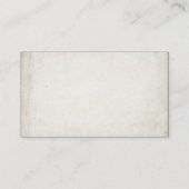 Klassischer Altwagen Visitenkarte (Rückseite)