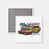 Klassischer Amerikaner Magnet (Vorderseite/Rückseite)