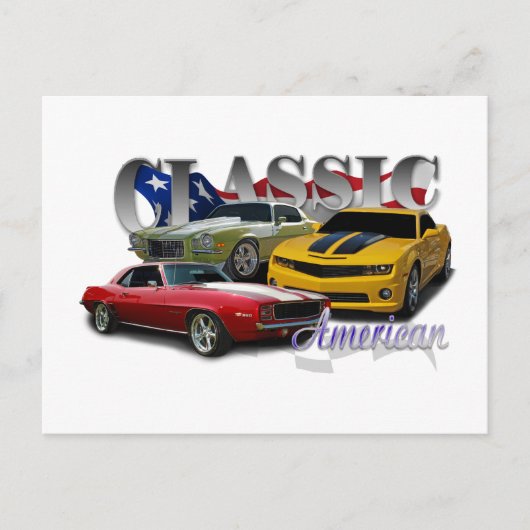 Klassischer Amerikaner Postkarte (Vorderseite)