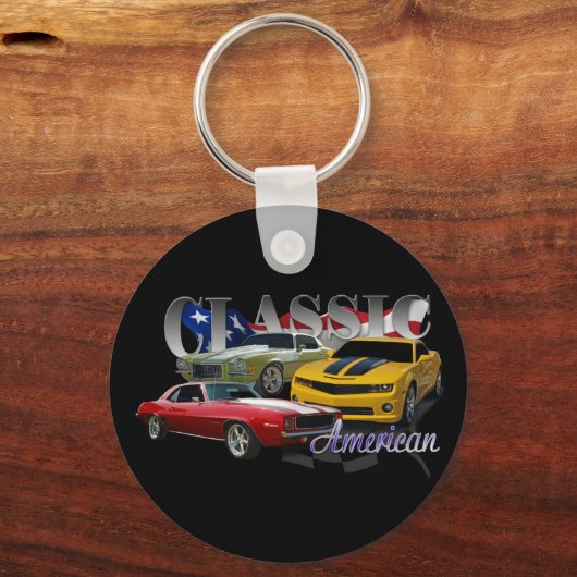 Klassischer Amerikaner Schlüsselanhänger (Vorderseite)