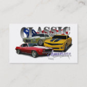 Klassischer Amerikaner Visitenkarte (Rückseite)