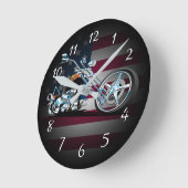 Klassischer amerikanischer Chopper Runde Wanduhr (Winkel)