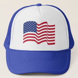 Klassischer amerikanischer Flaggenhut Truckerkappe