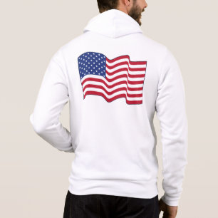 Klassischer amerikanischer Flaggenjacken-Hoodie Hoodie