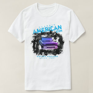 Klassischer amerikanischer Ikonen-Pickup der Sechz T-Shirt